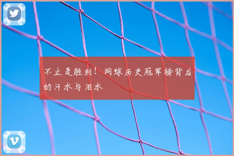 不止是胜利！网球历史冠军榜背后的汗水与泪水